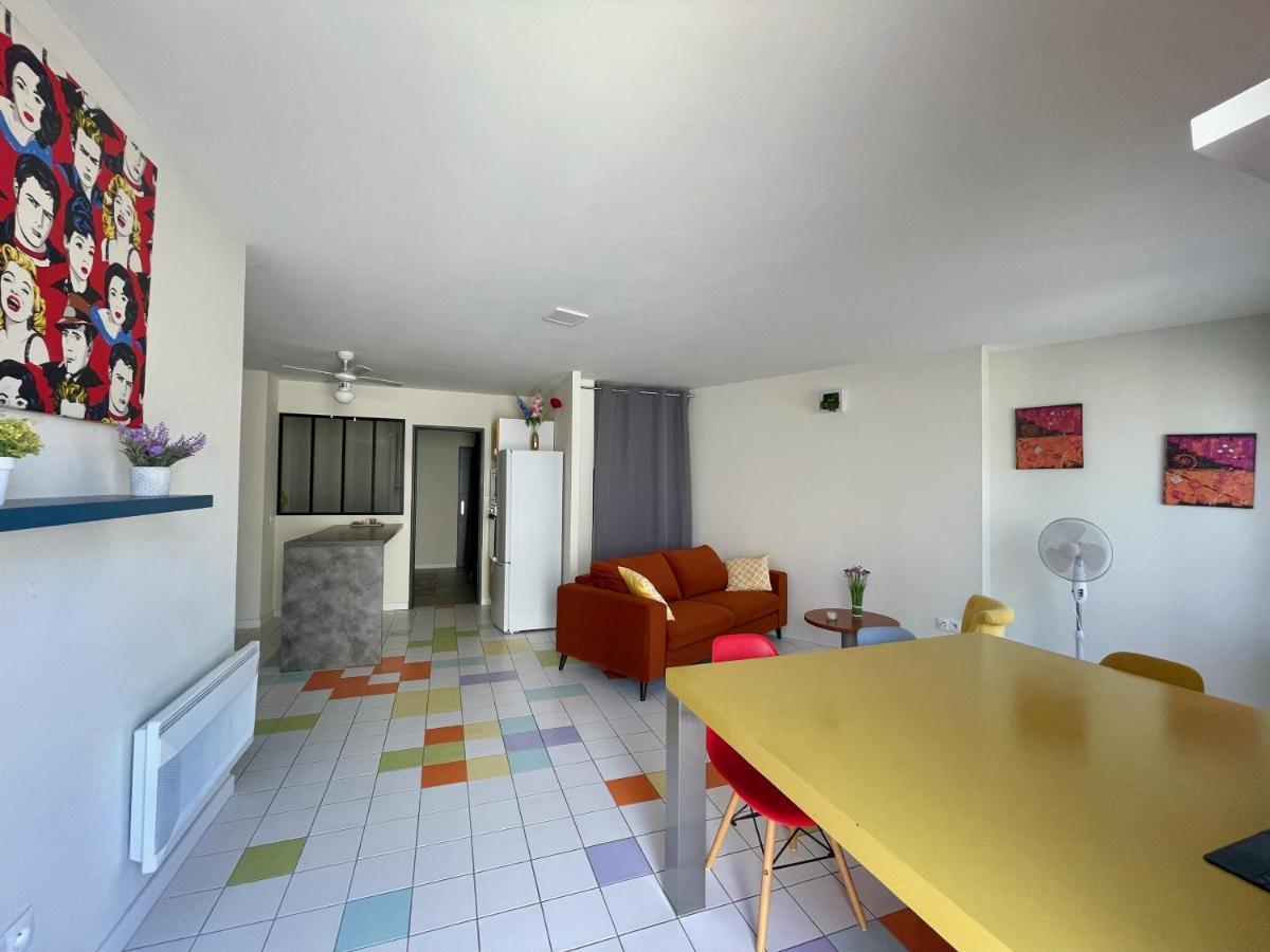 Appart Pop-Art Proche Autoroute, Plages Et Attractions, Wifi - Tv, Deco Stylee, Calme Bessan Exteriér fotografie